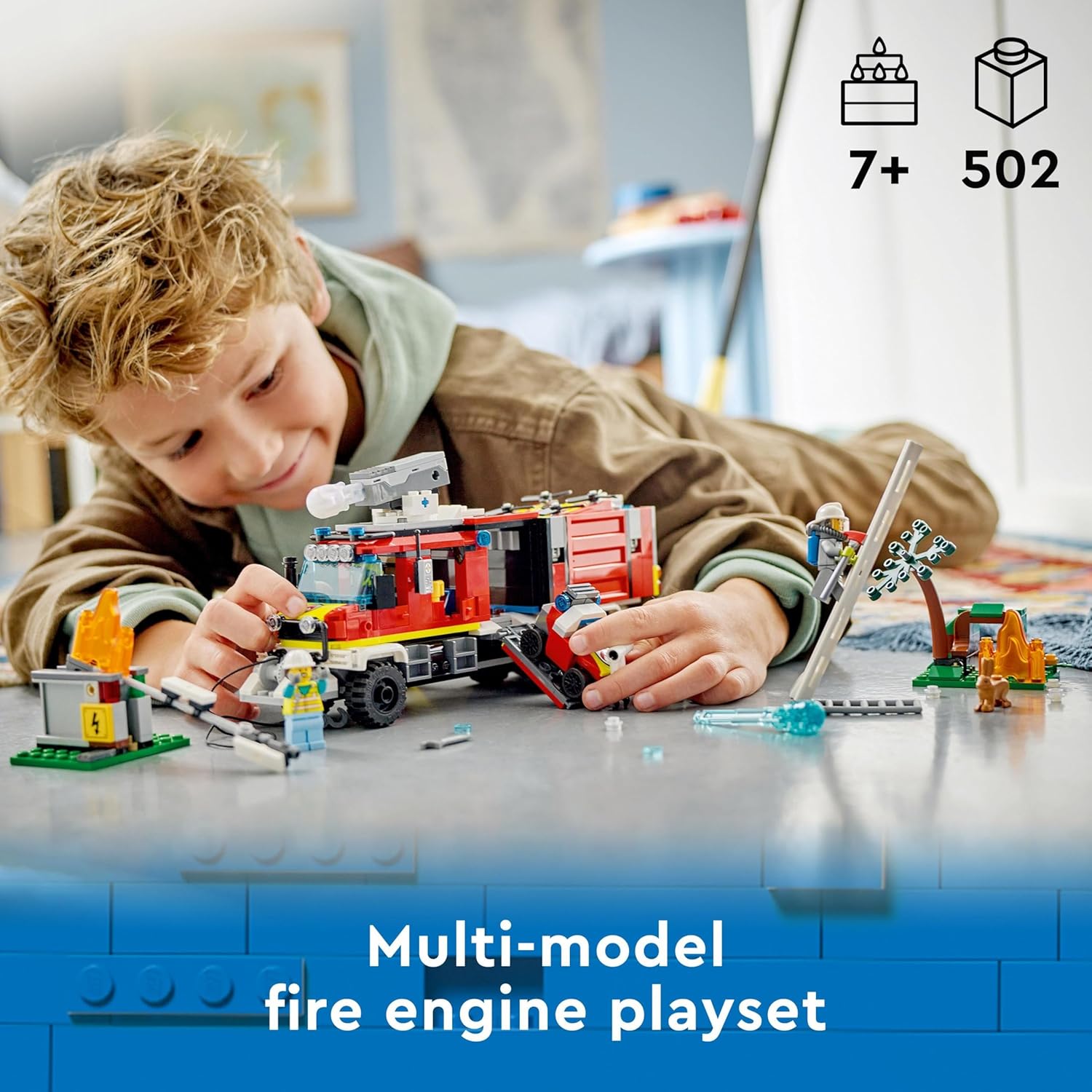 Buy LEGO,LEGO City 60374 Fire Command Unit Set Rescue Truck Toy 6+ - Gadcet UK | UK | London | Scotland | Wales| Near Me | Cheap | Pay In 3 | Construction Set Toys